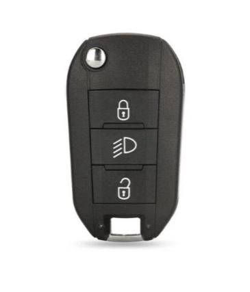 MK0347 | Citroen C-Elysee C4-Catctus Sustalı Kumanda 3 Buton 433MHz ID46 7941 Transponder